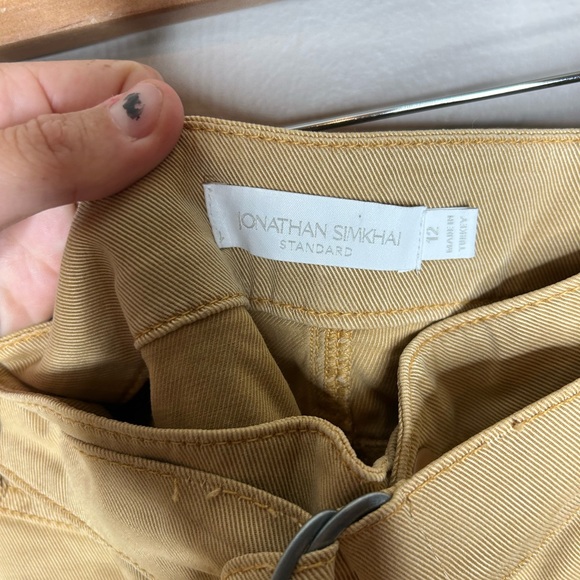 Jonathan Simkhai Standard Sierra Twill Utility Short 12 Khaki - Picture 3 of 4